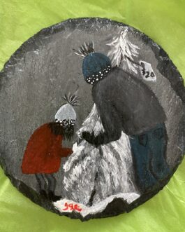 Joanie And Family – Set of 4 Hand Painted Coasters