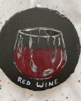 Wine Day – Set of 4 Hand Painted Coasters